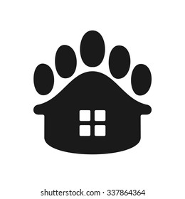 paw home logo vector.