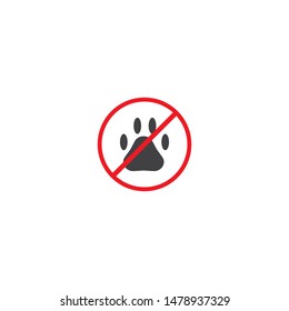 Paw icon animal vector template