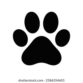 Paw icon. Dog or cat paw icon. Paw print sign for mobile concept and web design. vector illustration
