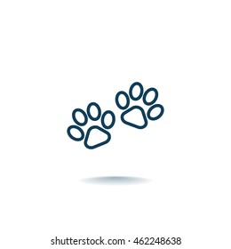 Paw icon Flat.
