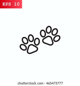 Paw icon Flat.