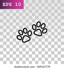 Paw icon Flat.