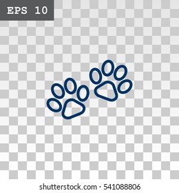 Paw icon Flat.