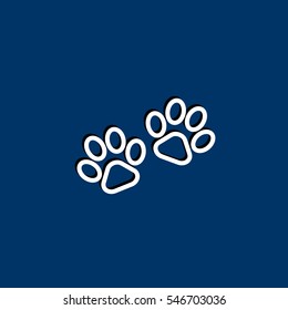 Paw icon Flat.