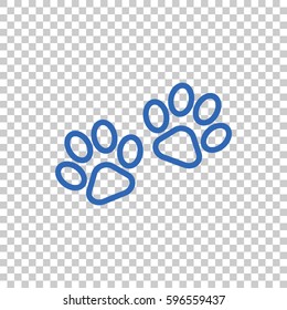Paw icon Flat.