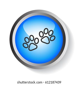 Paw icon Flat.