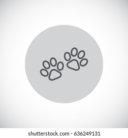 Paw icon Flat.