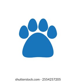 Paw icon Flat line illustration