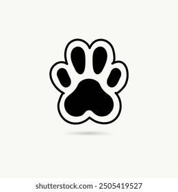 paw icon. paw flat vector. paw symbol design