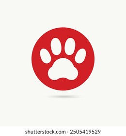 paw icon. paw flat vector. paw symbol design