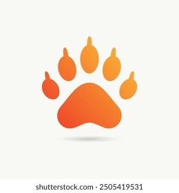 paw icon. paw flat vector. paw symbol design