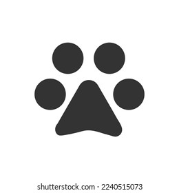 Paw icon. Foodstep background vector ilustration.