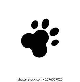 Paw icon ,foot print icon vector illustration