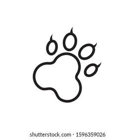 Paw icon ,foot print icon vector illustration