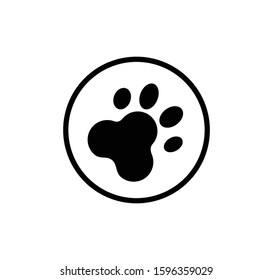 Paw icon ,foot print icon vector illustration