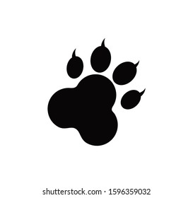Paw icon ,foot print icon vector illustration