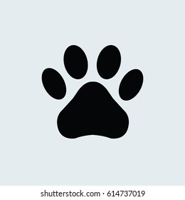 Paw icon gray