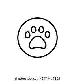 Paw Icon Ideal for Pets and Animal Care