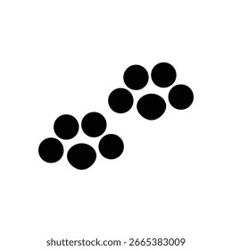 Pfote Symbol Illustration flach einfach