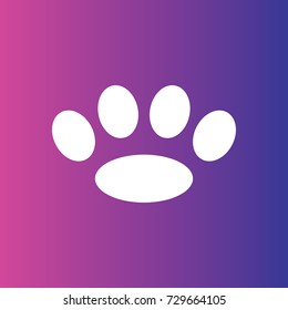 paw icon illustration isolated vector sign symbol