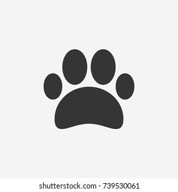 Paw icon illustration isolated vector sign symbol