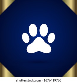 Paw icon illustration,vector animal sign symbol