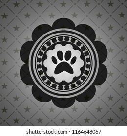 paw icon inside black emblem