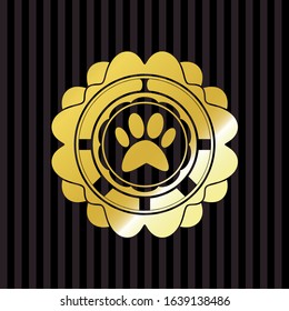 paw icon inside shiny badge