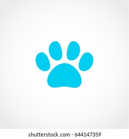 paw Icon Isolated on White Background