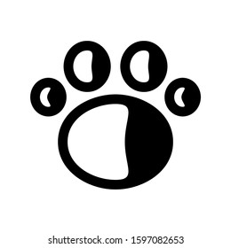 paw icon isolated sign symbol vector illustration - high quality black style vector icons
