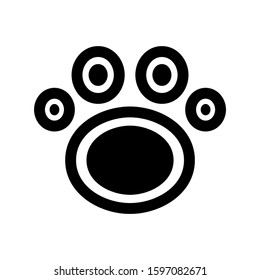paw icon isolated sign symbol vector illustration - high quality black style vector icons
