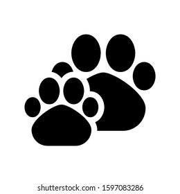 paw icon isolated sign symbol vector illustration - high quality black style vector icons
