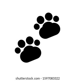 paw icon isolated sign symbol vector illustration - high quality black style vector icons
