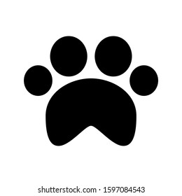 paw icon isolated sign symbol vector illustration - high quality black style vector icons
