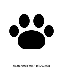 paw icon isolated sign symbol vector illustration - high quality black style vector icons
