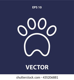 paw icon. paw line icon
