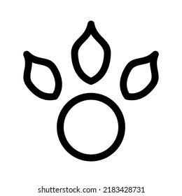 paw icon or logo isolated sign symbol vector illustration - high quality black style vector icons
