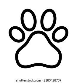 paw icon or logo isolated sign symbol vector illustration - high quality black style vector icons
