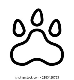 paw icon or logo isolated sign symbol vector illustration - high quality black style vector icons
