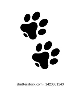paw icon logo vector design template