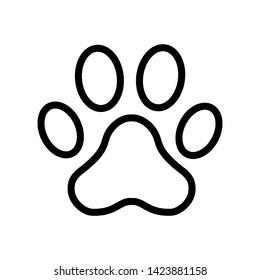 paw icon logo vector design template