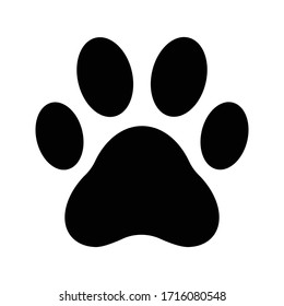 Paw icon on white background