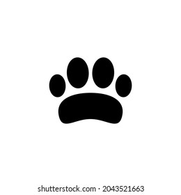 Paw icon. paw print sign and symbol. dog or cat paw