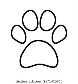 Paw icon set. for mobile concept and web design. vector illustration