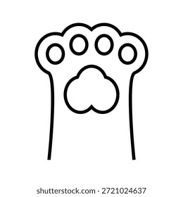 Conjunto de iconos de pata. para concepto móvil y Diseño web. Ilustración vectorial