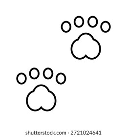 Paw icon set. for mobile concept and web design. vector illustration
