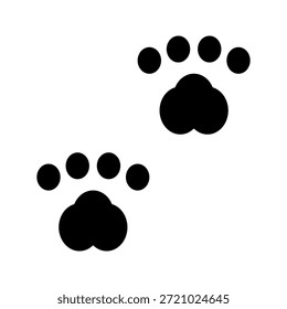 Paw icon set. for mobile concept and web design. vector illustration