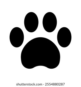 Paw icon set. Vector illustration.