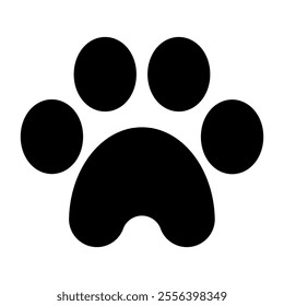 Paw icon set. Vector illustration.