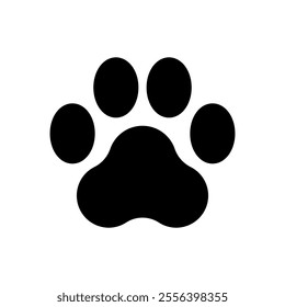 Paw icon set. Vector illustration.